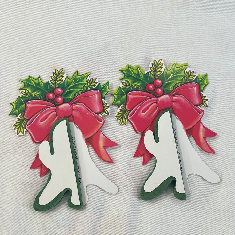 1984 Beistle Honeycomb Christmas Bells - Vintage Holiday Decor - Quantity of 2